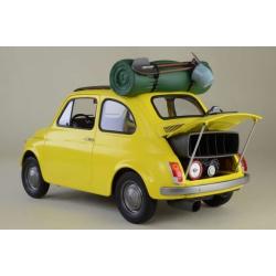 Fiat 500  Lupin 3 Charcater Vechicle Series  Cagliostro Castle Die-Cast 