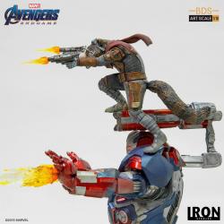 Vengadores: Endgame Estatua BDS Art Scale 1/10 Iron Patriot & Rocket 28 cm