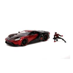 SpiderMan Vehículo 1/24 2017 Ford GT Miles Morales JADA