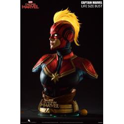 Busto Capitana Marvel Escala real Queen Studios