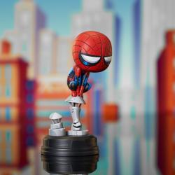 Marvel Animated Estatua SpiderMan on Chimney 15 cm DIAMOND SELECT