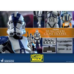 501st Battalion Clone Trooper Sixth Scale Figure by Hot Toys The Clone Wars - Television Masterpiece Series