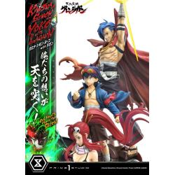 Gurren Lagann Estatua Ultimate Premium Masterline Series 1/4 Kamina, Simon & Yoko with Lagann Deluxe Version 97 cm PRIME 1 STUDIO