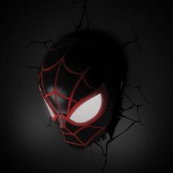 Marvel Comics Lámpara 3D LED SpiderMan Miles Morales Face 3D 3Dlight 