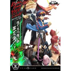 Gurren Lagann Estatua Ultimate Premium Masterline Series 1/4 Kamina, Simon & Yoko with Lagann Deluxe Version 97 cm PRIME 1 STUDIO