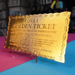 Willy Wonka & the Chocolate Factory Replica Mini Golden Ticket
