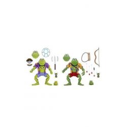 Tortugas Ninja Pack de 2 Figuras Genghis & Rasputin Frog 18 cm