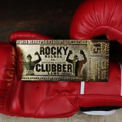 Rocky III Réplica World Heavyweight Boxing Championship Ticket (dorado)