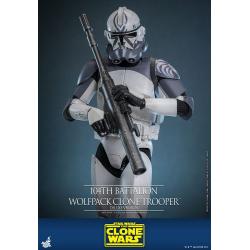 Star Wars The Clone Wars Figura 1/6 104th Battalion Wolfpack Clone Trooper Deluxe Version 30 cm Hot Toys 