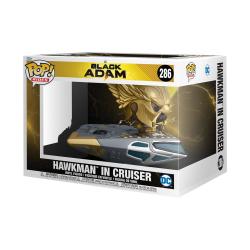 Black Adam POP! Rides Super Deluxe Vinyl Figura Hawkman in Cruiser 15 cm