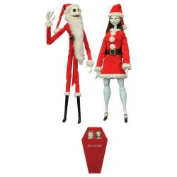 Pesadilla antes de Navidad Pack de 2 Muñecas Santa Jack & Sally Coffin Dolls Limited Edition 41 cm
