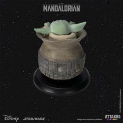 Star Wars: The Mandalorian Classic Collection Estatua 1/5 Grogu in the Jar 9 cm Attakus