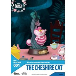 Alicia en el País de las Maravillas Estatua PVC Mini Diorama Stage The Cheshire Cat 10 cm Beast Kingdom 