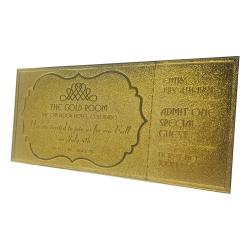 The Shining Replica Gyrosphere Collectible Ticket (gold plated)