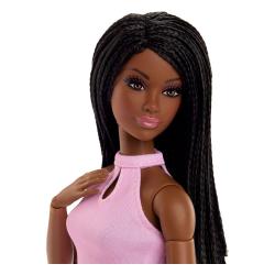 Barbie Signature Muñeca Barbie Looks Model #21 Tall, Braids, Pink Skirt Outfit MATTEL