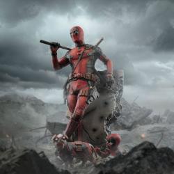 Deadpool 3 Estatua 1/10 Art Scale Deadpool 21 cm Iron Studios 