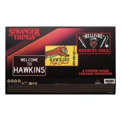 Stranger Things Set de 3 Placa de Chapa FANATTIK