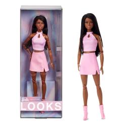 Barbie Signature Muñeca Barbie Looks Model #21 Tall, Braids, Pink Skirt Outfit MATTEL