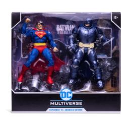 Pack 2 Figuras Acc Superman Y Armored Batman 18cm