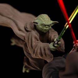 Star Wars Estatua 1/10 Deluxe Art Scale Yoda vs Emperor Palpatine (CCXP Exclusive 2024) 31 cm  Iron Studios