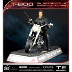 Terminator 2: Judgment Day Statue 1/4 T-800 on Motorcycle Signature Edition Sideshow Exclusive 50 cm