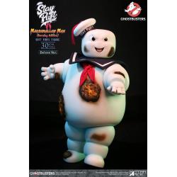 Marshmallow CAZAFANTASMAS Estatua Soft Vinyl Stay Puft  Man Burnign Edition Deluxe Version 30 cm STAR ACE TOYS