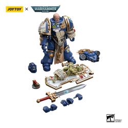 Warhammer 40k Figura 1/18 Ultramarines Primaris Captain with Relic Shield and Power Sword 12 cm JOYTOY