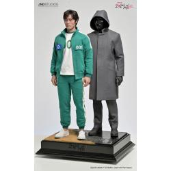 El juego del Calamar 2 Set de 2 Statues 1/3 Front Man Player 001 Oh Young-il JND 68cm JNDSTUDIOS