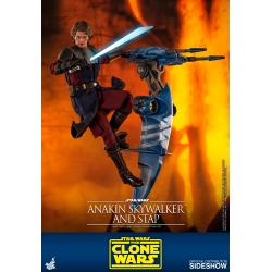  Anakin Skywalker and STAP Sixth Scale Figure Set by Hot Toys The Clone Wars - Television Masterpiece Series