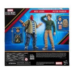 SpiderMan: Homecoming Marvel Legends Pack de 2 Figuras 2022 Ned Leeds & Peter Parker 15 cm HASBRO