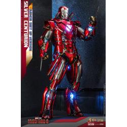  Silver Centurion (Armor Suit Up Version) Sixth Scale Figure by Hot Toys Movie Masterpiece Series Diecast – Iron Man 3