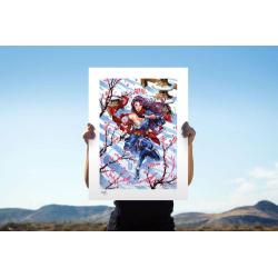 Marvel Litografia Psylocke Demon Days: X-Men 46 x 61 cm Sideshow Collectibles 