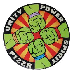 Tortugas Ninja Placa de Chapa Pizza Power