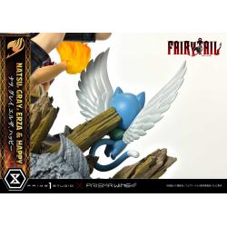 Fairy Tail Estatua PVC 1/7 Natsu, Gray, Erza, Happy Deluxe Bonus Version 57 cm