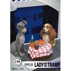 Disney 100th Anniversary PVC Diorama D-Stage Lady And The Tramp 12 cm Beast Kingdom Toys
