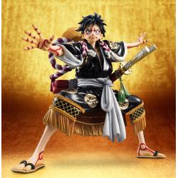 One Piece Excellent Model P.O.P. PVC Statue Monkey D. Luffy Kabuki Edition Black 21 cm