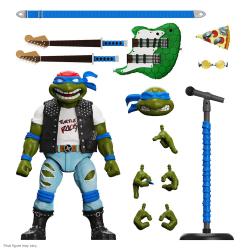 Teenage Mutant Tortugas Ninja Figura Ultimates Classic Rocker Leonardo 18 cm Super7