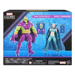 Guardianes de la Galaxia Marvel Legends Pack de 2 Figuras Drax the Destroyer & Marvel Moondragon 15 cm hasbro