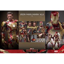 Iron Man 3 Figura Movie Masterpiece Diecast 1/6 Iron Man Mark XLII (2.0) 32 cm HOT TOYS