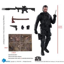 The Walking Dead: The Ones Who Lived Figura 1/18 Exquisite Mini Daryl Dixon Dark Eyes Walker 11 cm Hiya Toys