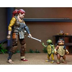 Tortugas Ninja (The Last Ronin The Lost Years) Figura Synja Grammy April with Baby Yi & Moja 18 cm NECA