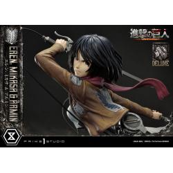Attack on Titan Ultimate Premium Masterline Statue Eren, Mikasa, & Armin Deluxe Bonus Version 72 cm
