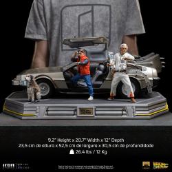 Regreso al Futuro Estatua 1/10 Art Scale DeLorean Full Set 23 cm Iron Studios
