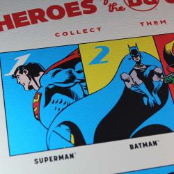 DC Comis Litografia 90 ANIVERSARIO Heroes Limited Edition 42 x 30 cm FaNaTtik 