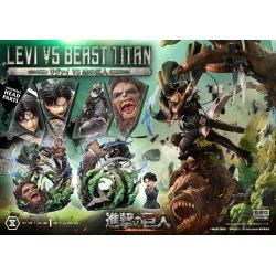 Attack on Titan Estatua Ultimate Premium Masterline Series 1/4 Levi Versus Beast Titan 73 cm Prime 1 Studio 