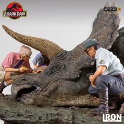 Parque Jurásico Diorama 1/10 Deluxe Art Scale Triceratops 74 cm