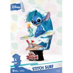Disney Summer Series D-Stage PVC Diorama Stitch Surf 15 cm