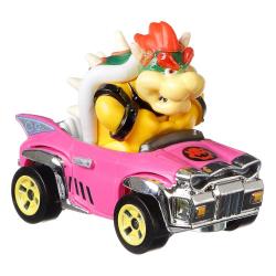 Mario Kart Vehículo Hot Wheels 1/64 Bowser (Badwagon) 8 cm