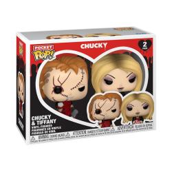 Chucky: el muñeco diabólico Pack de 2 Figuras Pocket POP! Vinyl Valentines 4 cm FUNKO