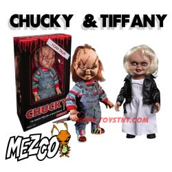 CHUCKY +  TIFFANY HABLADOR FIGURA 38 CM CHUCKY MEZCO TOYS
